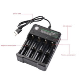 BMAX 18650 4.2V USB Lithium Battery Charger – 4 Independent Slots - HTRC