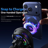 ESSAGER T15 15W Magnetic Car Wireless Charger Vent Mount with Cooling Fan & RGB Light - Essager