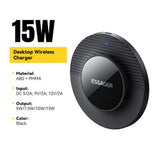 Essager 15W Fast Wireless Charger – Raised Pad for Large Camera Lenses - Essager