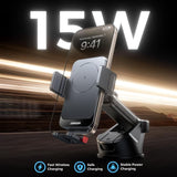 Joyroom ZR241S Dash Mount 15W Wireless Charger Strong Bracket One Hand Operation - JOYROOM
