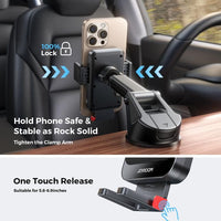Joyroom ZR241S Dash Mount 15W Wireless Charger Strong Bracket One Hand Operation - JOYROOM