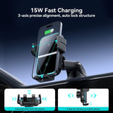 Joyroom ZR246S Dash Mount 15W Wireless Charger Auto Alignment Dual Coil - JOYROOM