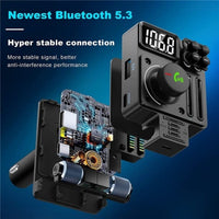 MT01 Bluetooth Wireless FM Transmitter 30W PD Charger Bass/Treble Lighter Socket - NOCO