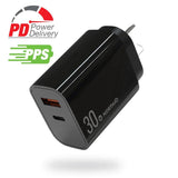 Northjo 30W PD/PPS/QC3.0 Fast Charger NZ Approved Fast Charging - Black - Northjo