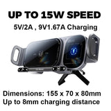 SD01 15W Car Wireless Rotating Charger Auto-Clamping/Rotating Vent Mount Capacitor - NOCO