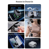 Yesido MH158 10,000mAh Power Bank with Built-in Cables | 20W PD Fast Charging Portable Charger - Yesido
