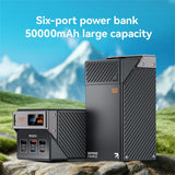 Yesido YP63 50000mAh Power Bank with 6 Output Ports and Digital Display - Yesido