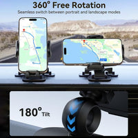 ZS259 Car Phone Cradle Triple Foot Mount Auto Grip Up to 7’’ screen phones NOCO