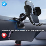 ZS259 Car Phone Cradle Triple Foot Mount Auto Grip Up to 7’’ screen phones NOCO