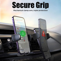 ZS351 Car Phone Cradle Locking Vent Mount Expanding Footer Up to 16mm Thickness screen phones NOCO