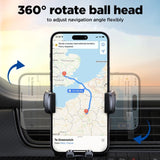 ZS351 Car Phone Cradle Locking Vent Mount Expanding Footer Up to 16mm Thickness screen phones NOCO
