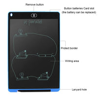 12’’ Electronic Drawing Sketch Pad Notice Board One Touch Delete - Noco