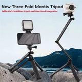 C062 3-in-1 Compact & Extendable Tripod 180° Rotating Removable Stand for Phones & Sports Cameras - Noco