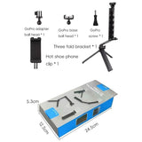 C062 3-in-1 Compact & Extendable Tripod 180° Rotating Removable Stand for Phones & Sports Cameras - Noco