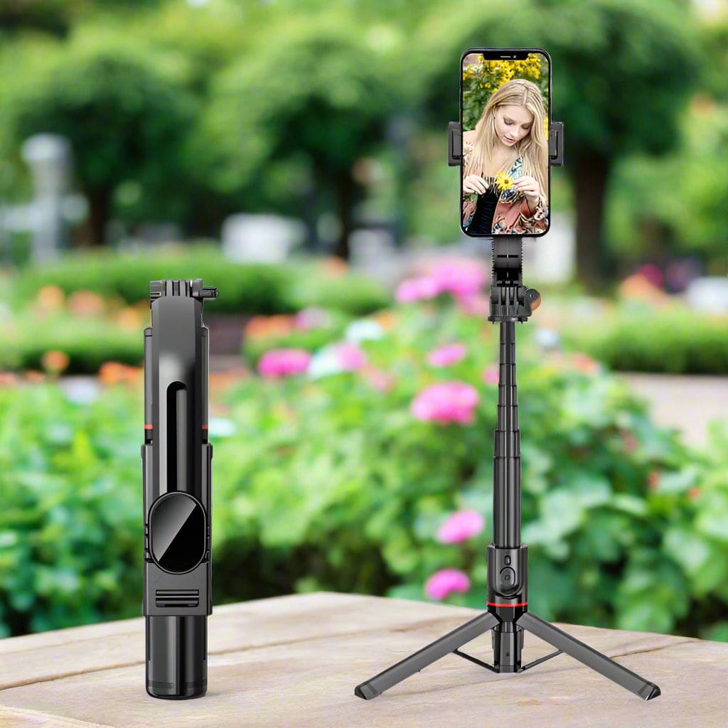 L12 Extending Selfie Stick and Tripod Phone Holder Wireless Camera ...