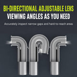 AD100 Articulating Borescope | OTG Phone Connection | 5.5mm Lens | 1.2M Length - Black and Orange - Teslong
