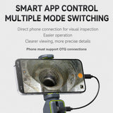 AD100 Articulating Borescope | OTG Phone Connection | 5.5mm Lens | 1.2M Length - Black and Orange - Teslong