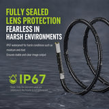 AD100 Articulating Borescope | OTG Phone Connection | 5.5mm Lens | 1.2M Length - Black and Orange - Teslong