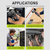 AD100 Articulating Borescope | OTG Phone Connection | 5.5mm Lens | 1.2M Length - Black and Orange - Teslong