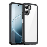 Oppo A6X 4G/5G Acrylic Protective Cover Transparent Back Panel - Black - Noco