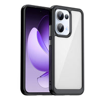 Oppo Reno13 Acrylic Protective Cover Transparent Back Panel - Black - Noco