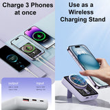 CYKE Q16 10000mAh Magnetic Wireless/Wired Charging Power Bank with Kickstand - CYKE