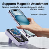 CYKE Q16 10000mAh Magnetic Wireless/Wired Charging Power Bank with Kickstand - CYKE