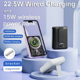 CYKE Q16 10000mAh Magnetic Wireless/Wired Charging Power Bank with Kickstand - CYKE