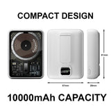 CYKE Q16 10000mAh Magnetic Wireless/Wired Charging Power Bank with Kickstand - CYKE