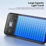 Essager 10000mAh Power Bank | 22.5W Fast Charge with Built-In USB-C & Lightning Cables - Essager