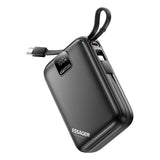 Essager 65W PD Fast Charging Power Bank | 20000mAh Portable Laptop/Phone Charger with Dual Cable - Essager