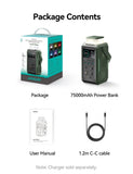 Joyroom 100W Super Fast Charging Power Bank | 75000mAh Portable Laptop Charger with Retractable Emergency Light - Joyroom