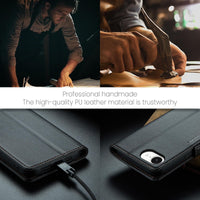 Apple iPhone 16e CaseMe 023 Wallet Flip Cover RFID Protection Card Holder - CaseMe