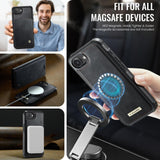 Apple iPhone 16e CaseMe C49 Wallet Flip Cover RFID Protection Card Holder Noco