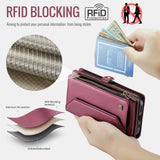 Apple iPhone 17 Air CaseMe C36 Wallet 7 Card Slots Cash Pocket Zipped Coin Wallet - CaseMe
