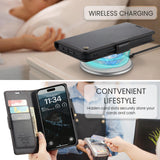 Apple iPhone 17 CaseMe 023 Wallet Flip Cover RFID Protection Card Holder - CaseMe