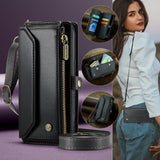 Apple iPhone 17 CaseMe C36 Wallet 7 Card Slots Cash Pocket Zipped Coin Wallet - CaseMe