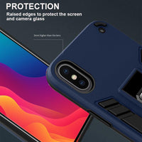 Apple iPhone XS Max Shockproof Rugged Protective Cover with Metal Patch / Fold Out Stand - Noco