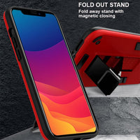 Apple iPhone XS Max Shockproof Rugged Protective Cover with Metal Patch / Fold Out Stand - Noco