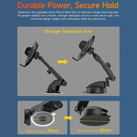 Armor Phone Next Gen UAN16 Vehicle Phone Holder Dash/Windscreen For Large Rugged Phones Ulefone