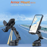 Armor Phone Next Gen UAN16 Vehicle Phone Holder Dash/Windscreen For Large Rugged Phones Ulefone