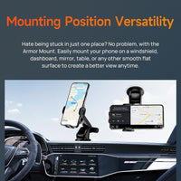 Armor Phone Next Gen Vehicle Phone Holder Dash/Windscreen For Large Rugged Phones - Ulefone