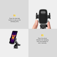 Armor Phone Next Gen Vehicle Phone Holder Dash/Windscreen For Large Rugged Phones - Ulefone