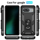 Google Pixel 8 Armor Rugged Protective Cover with Metal Ring/Stand - Cover Noco