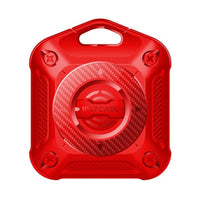 Penguin Waterproof Apple AirTag Cover with Clip - Red Noco