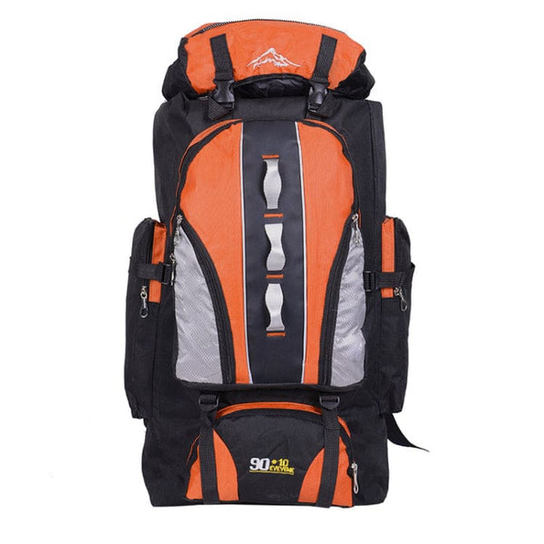 100L Hiking/Adventure Backpack Water Resistant Lightweight Eveveme 100L - Orange - Eveveme