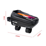 WILD MAN XT2 Waterproof Bike Phone Bag 1L Hard Shell Frame Case with Sun Visor - Noco