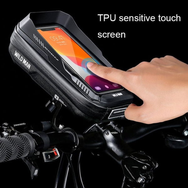 Hard Shell Handlebar Rack WILD MAN XT3S 360° Rotating Waterproof Bike Hard Shell Handlebar Case ...