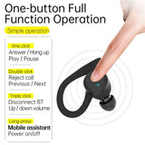 LeMonda BE1032 Wireless Earhook Earbuds TWS Bluetooth 5 Smart Touch Auto Pair Charging Case - Black - headphone Noco