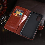 Faux Leather Texture Flip Phone Cover/Wallet Card Slots - For Blackview A100 Phone - acc Noco